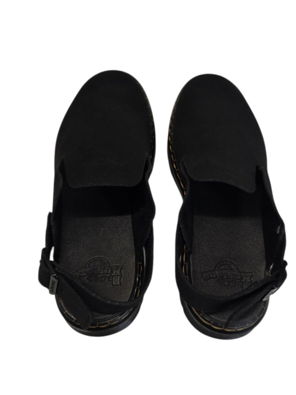 New Dr. Marten Carlson Suede Slingback Mules Black Women's Size 8 & 9 - Picture 9 of 12